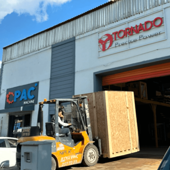 Tornado CNC SHIPPED WRM26 CNC DIAMOND CUT MACHINE TO THE NETHERLANDS 
