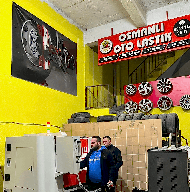 Tornado CNC HRW22 CNC ALLOY WHEEL DIAMOND CUT MACHINE INSTALLATION AND TRAINING IN UŞAK